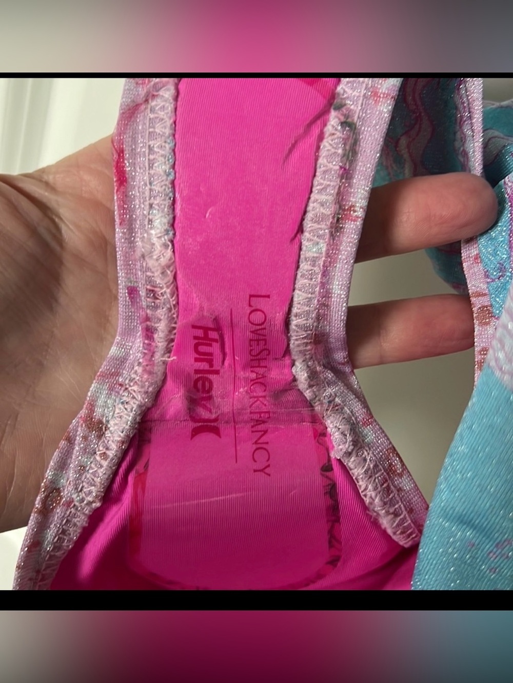 Hurley x LoveShackFancy Under The Sea Shimmer One Piece Swimsuit Sz S Sold Out - Picture 9 of 12